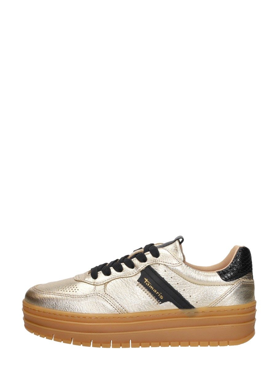 Tamaris - Sneakers Laag – goudkleur