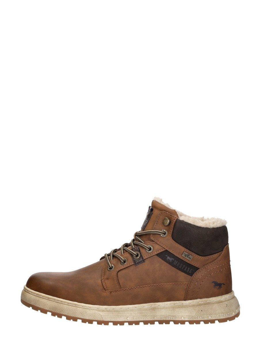 Mustang - Veterschoenen Hoog – cognac