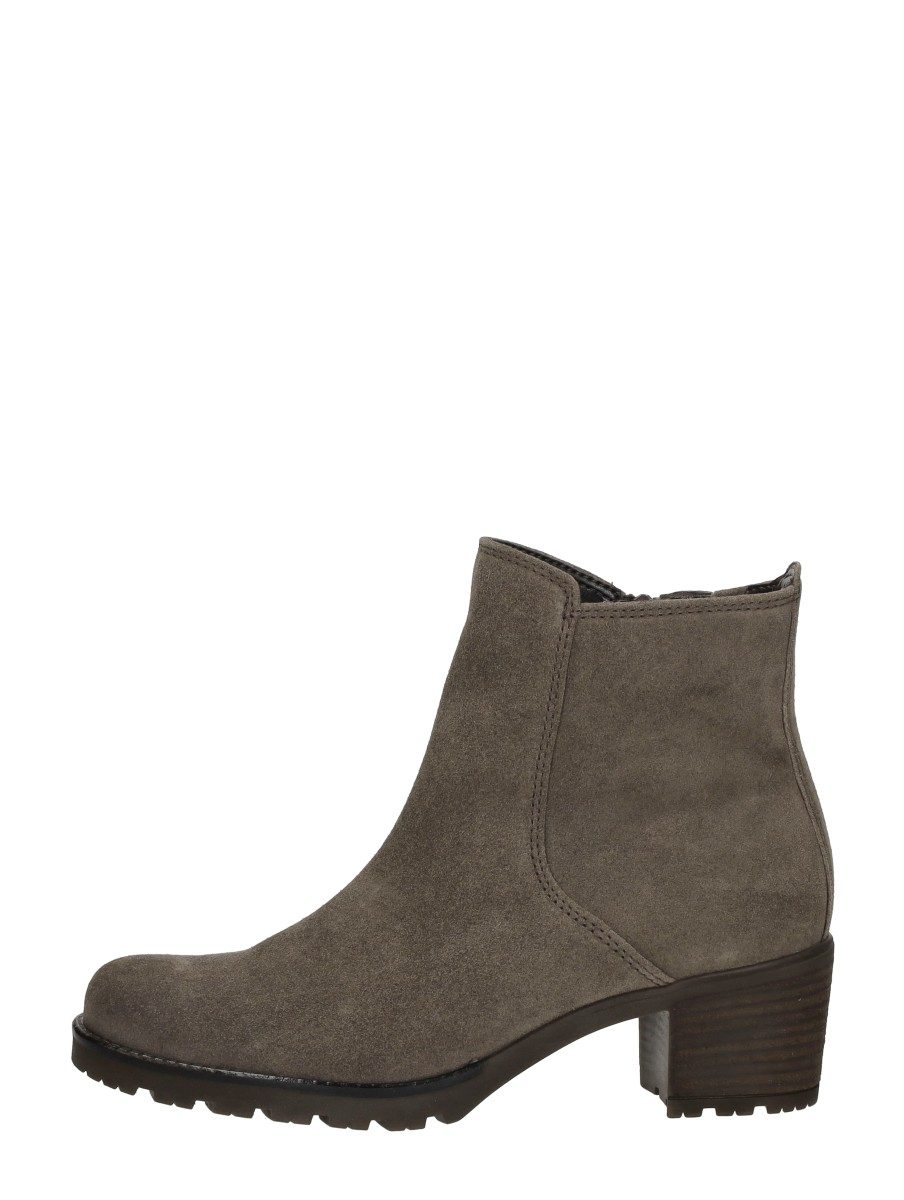 Gabor - Enkellaarsjes Hak – taupe