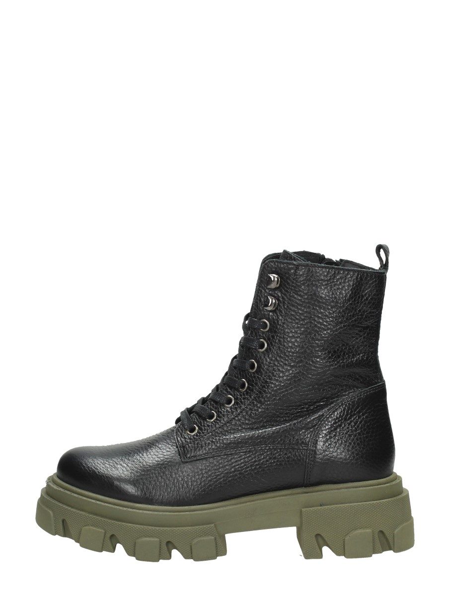 Ps Poelman - Dames Veterschoenen – zwart