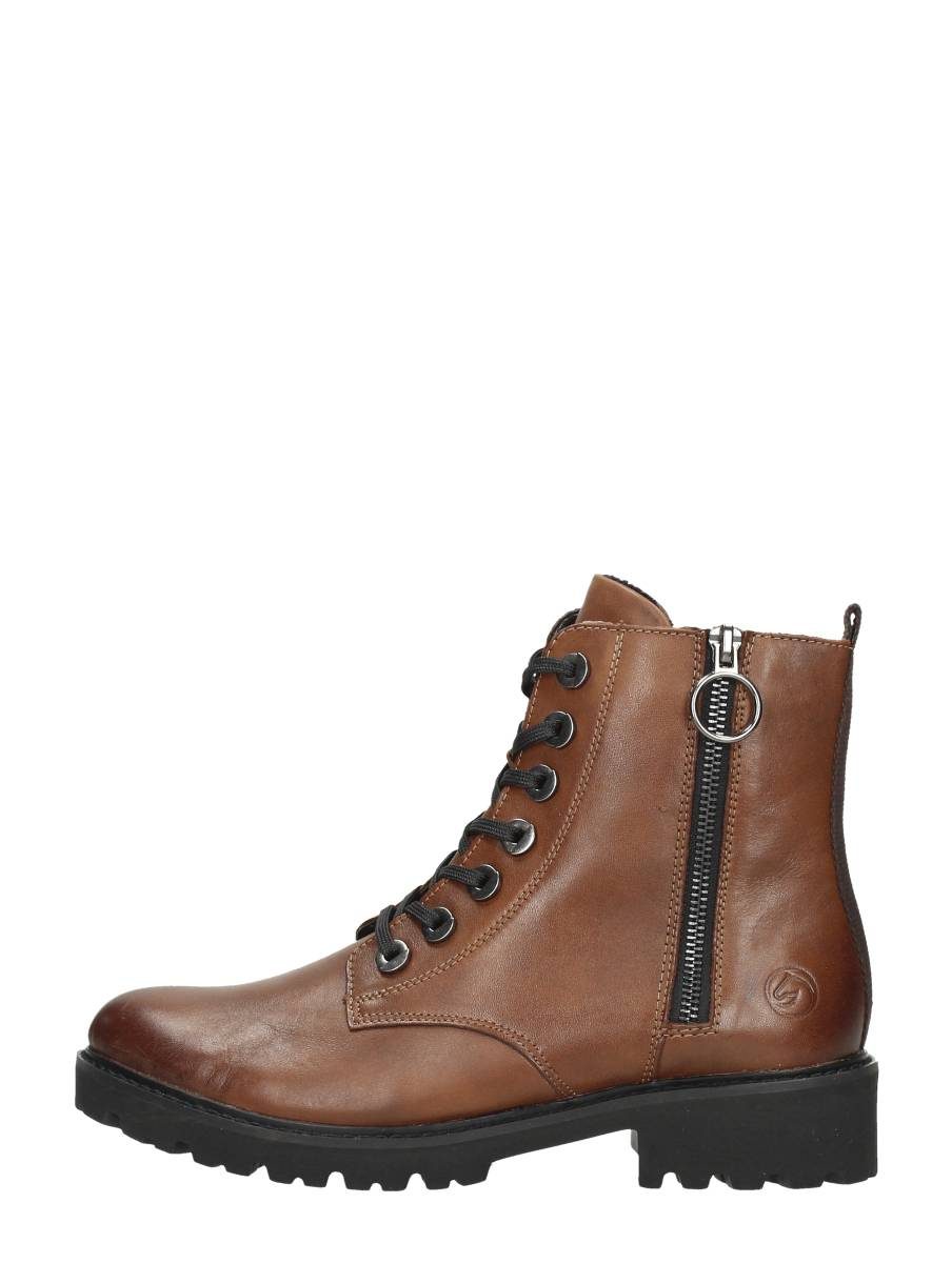 Remonte - Veterschoenen Hoog – cognac
