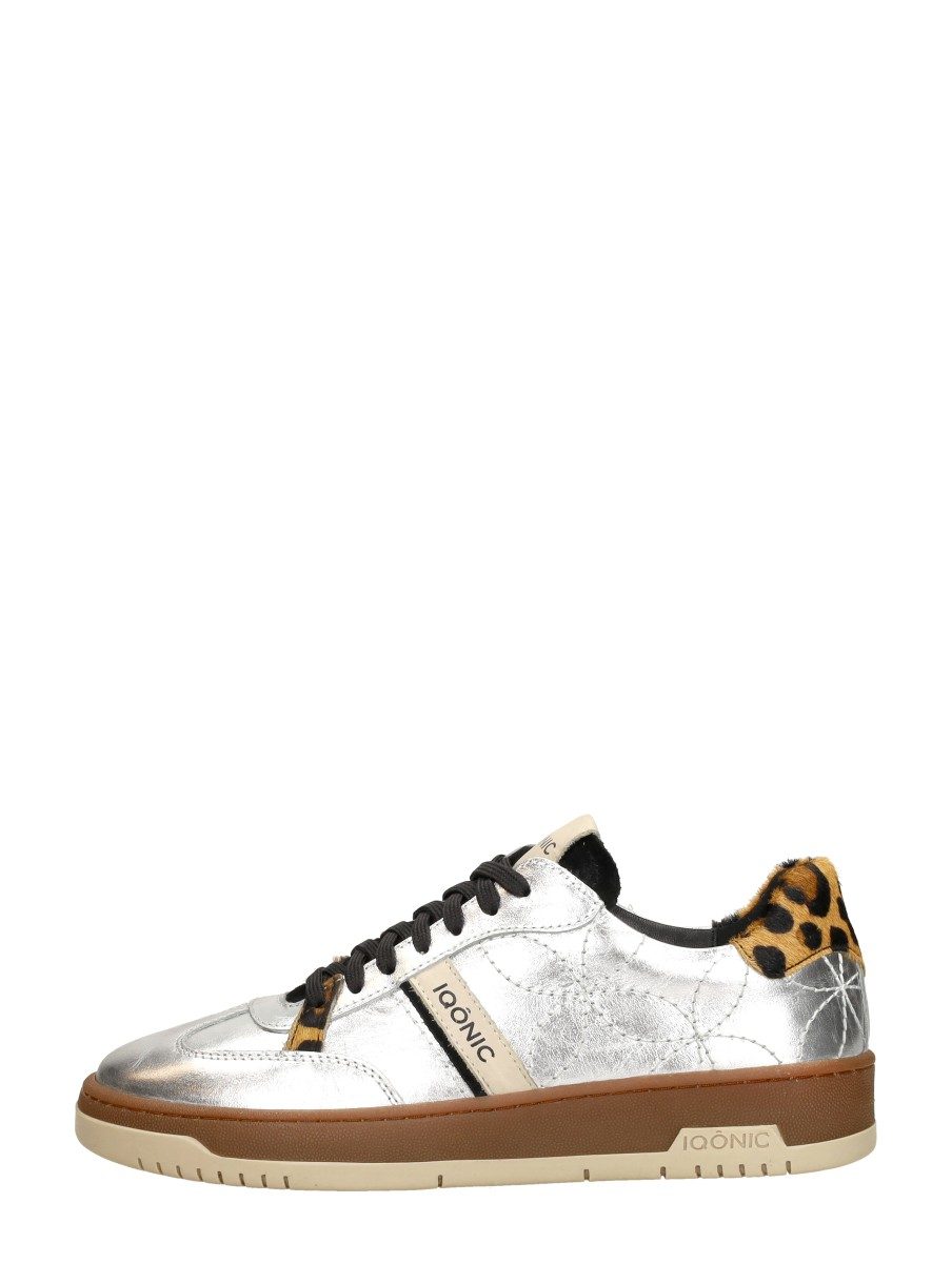 Iqonic - Sneakers Laag Zilver