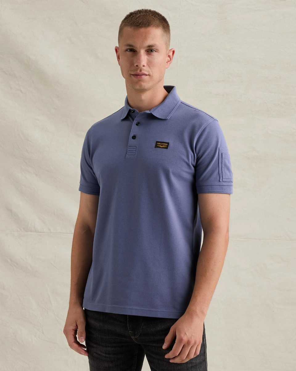 American Classic polo met flight pocket – porcelain