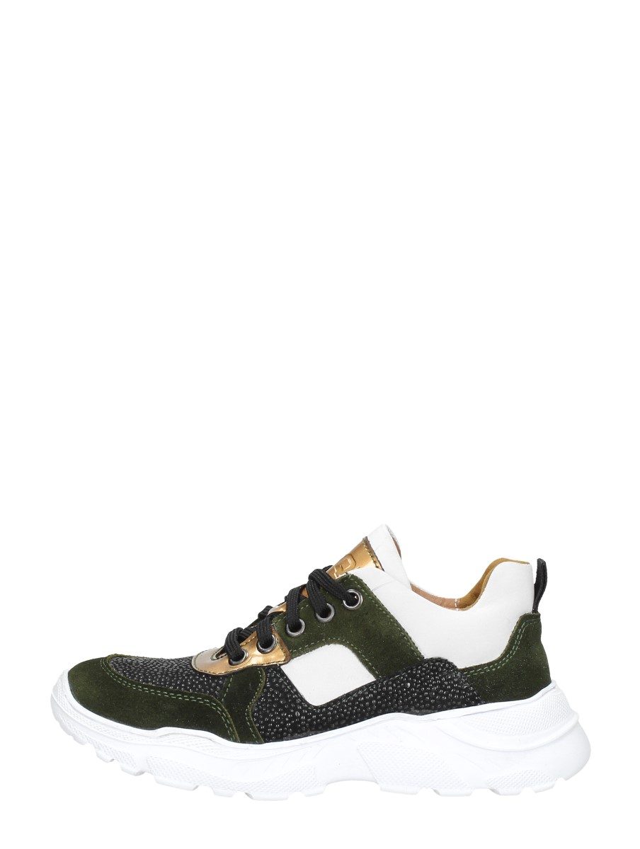 Braqeez - Meisjes Veterschoenen – groen