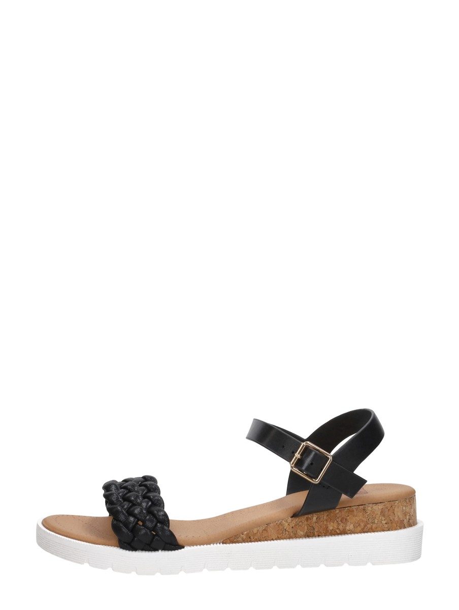 Sub55 - Sandalen Hak – zwart