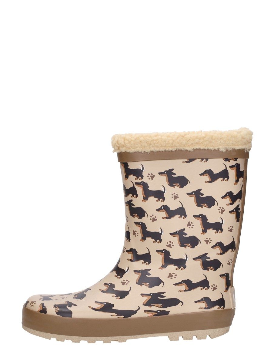 Keq - Rainboots Fur Tackle Print