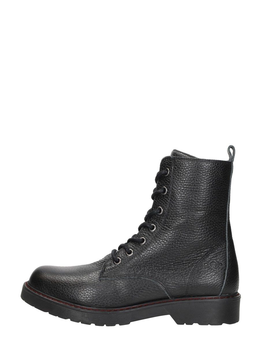 Aqa - Veterschoenen Hoog – zwart