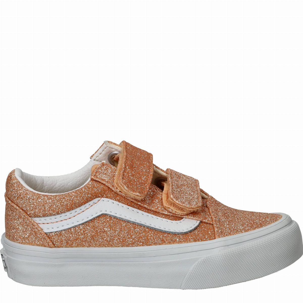 Vans Old Skool V Glitter Sneakers Meisjes Roze