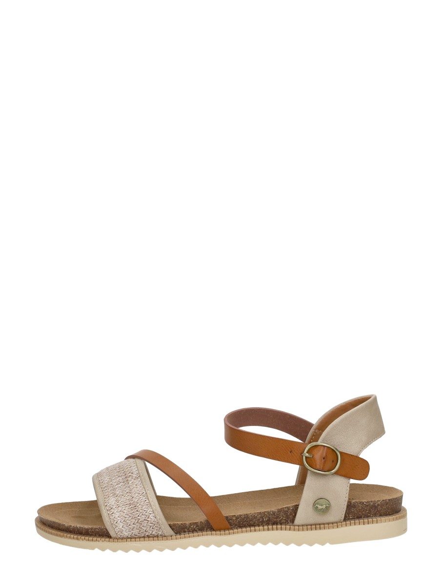 Mustang - Sandalen Plat – beige
