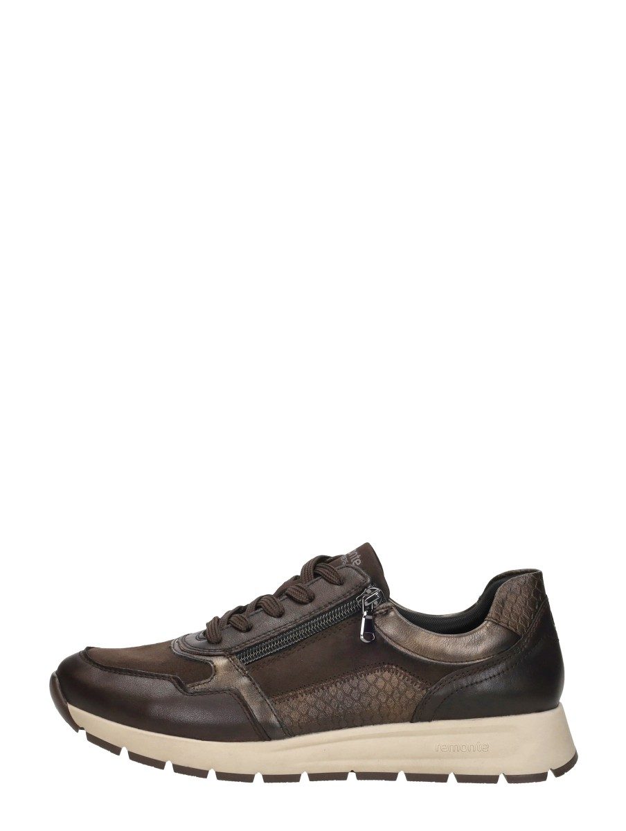 Remonte - Sneakers Laag – donkerbruin