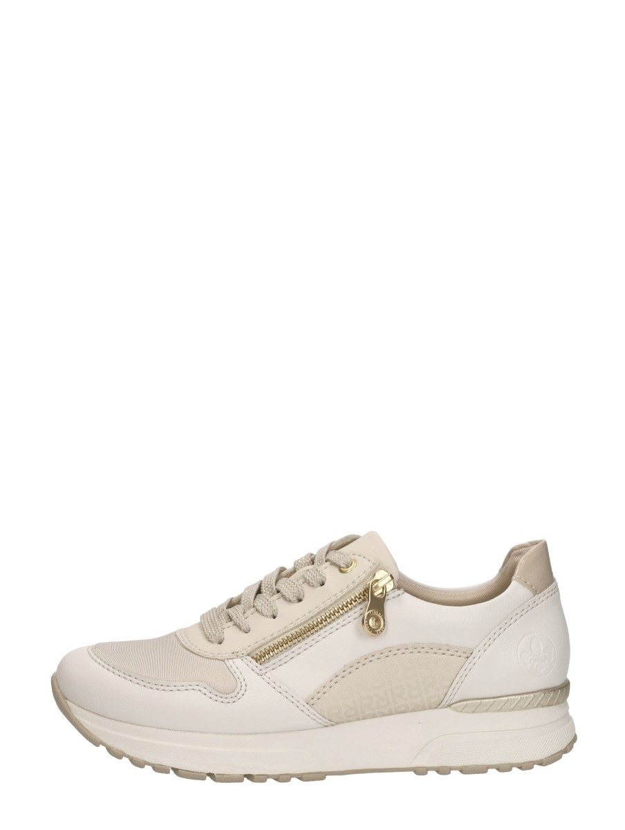 Rieker - Sneakers Laag – gebroken wit