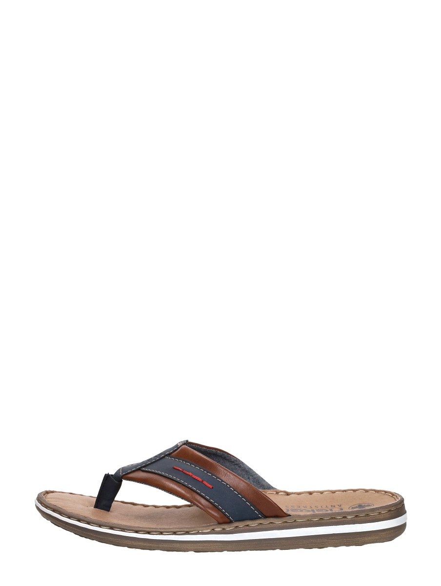 Rieker - Heren Slippers – cognac