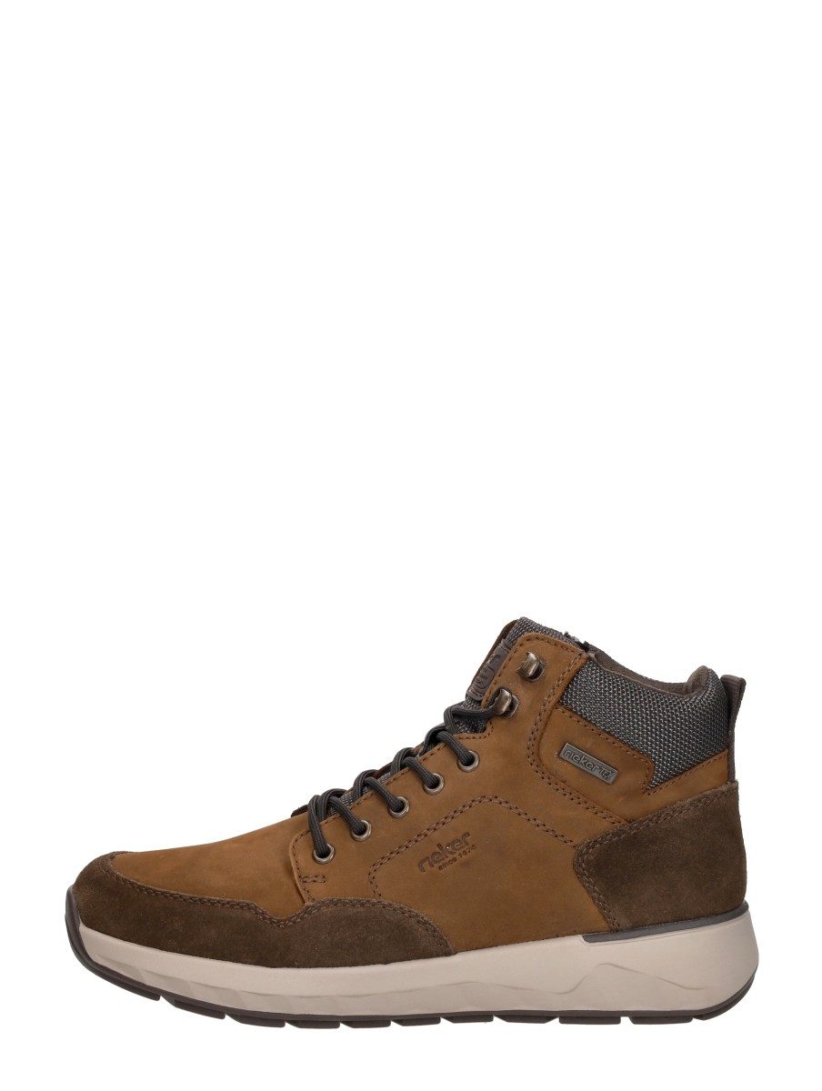 Rieker - Veterschoenen Hoog – cognac