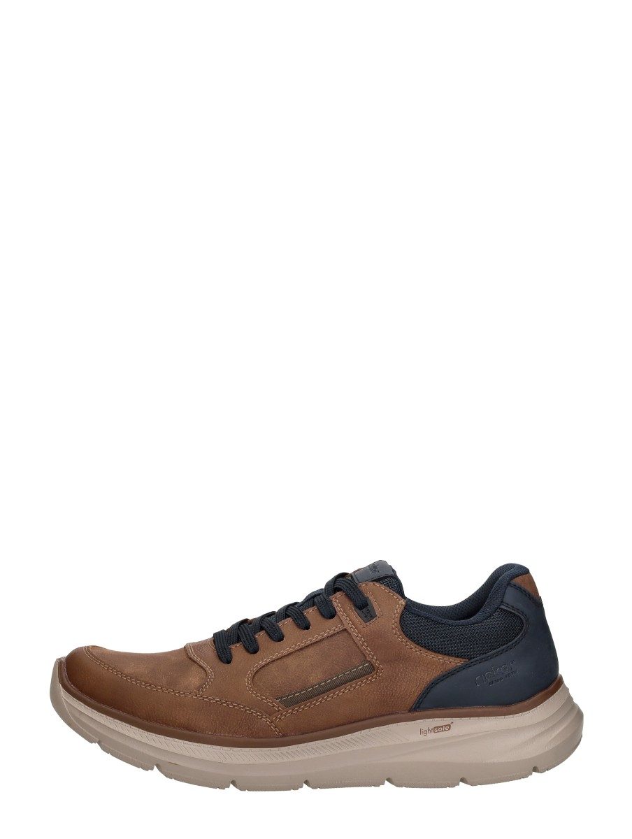 Rieker - Veterschoenen Laag – cognac