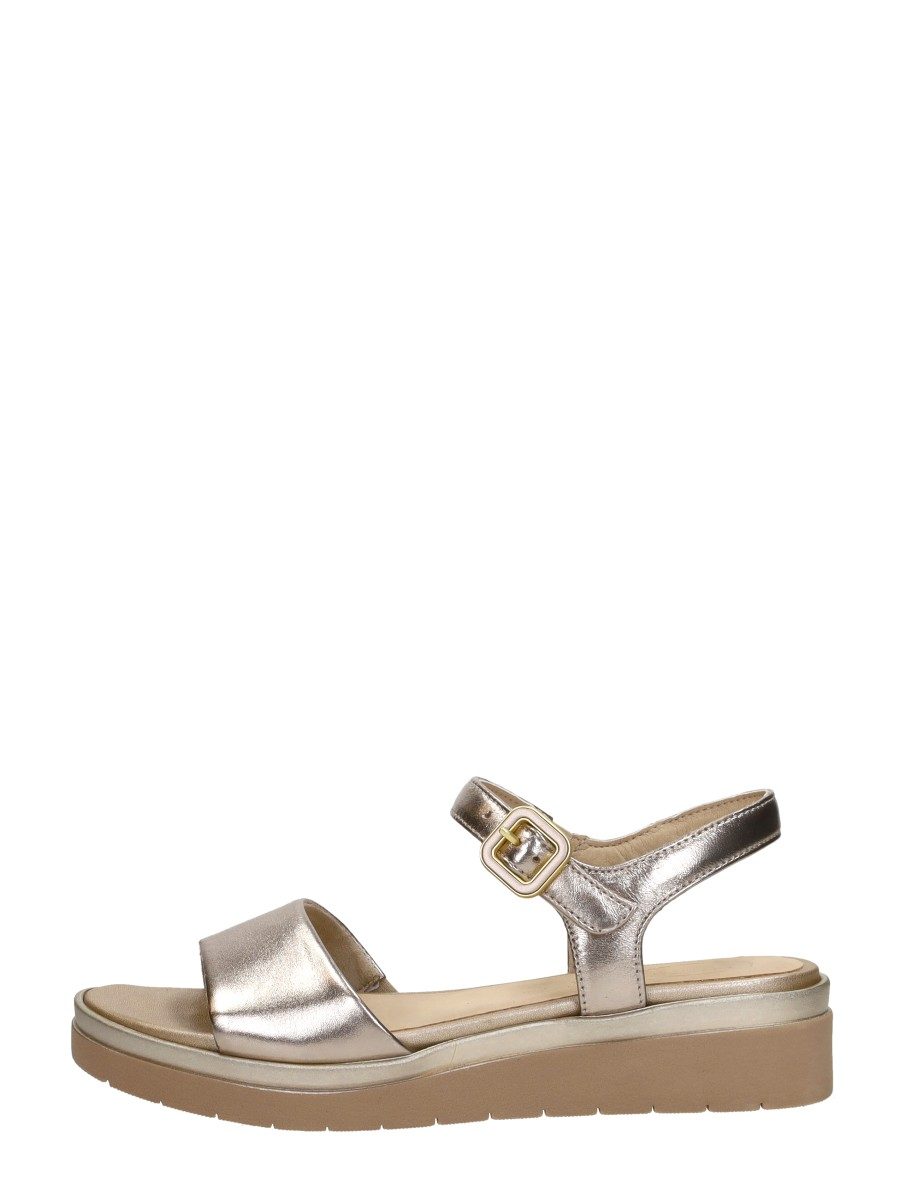 Tamaris Comfort - Sandalen Plat – goudkleur