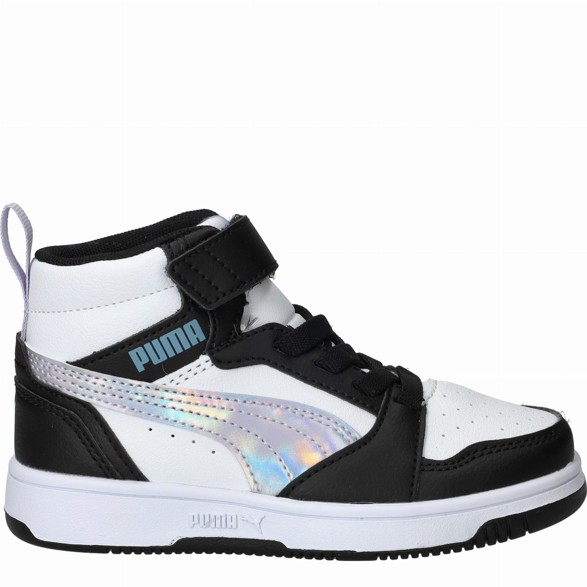 Puma Rebound V6 Mid Space Belle Sneakers Meisjes Zwart