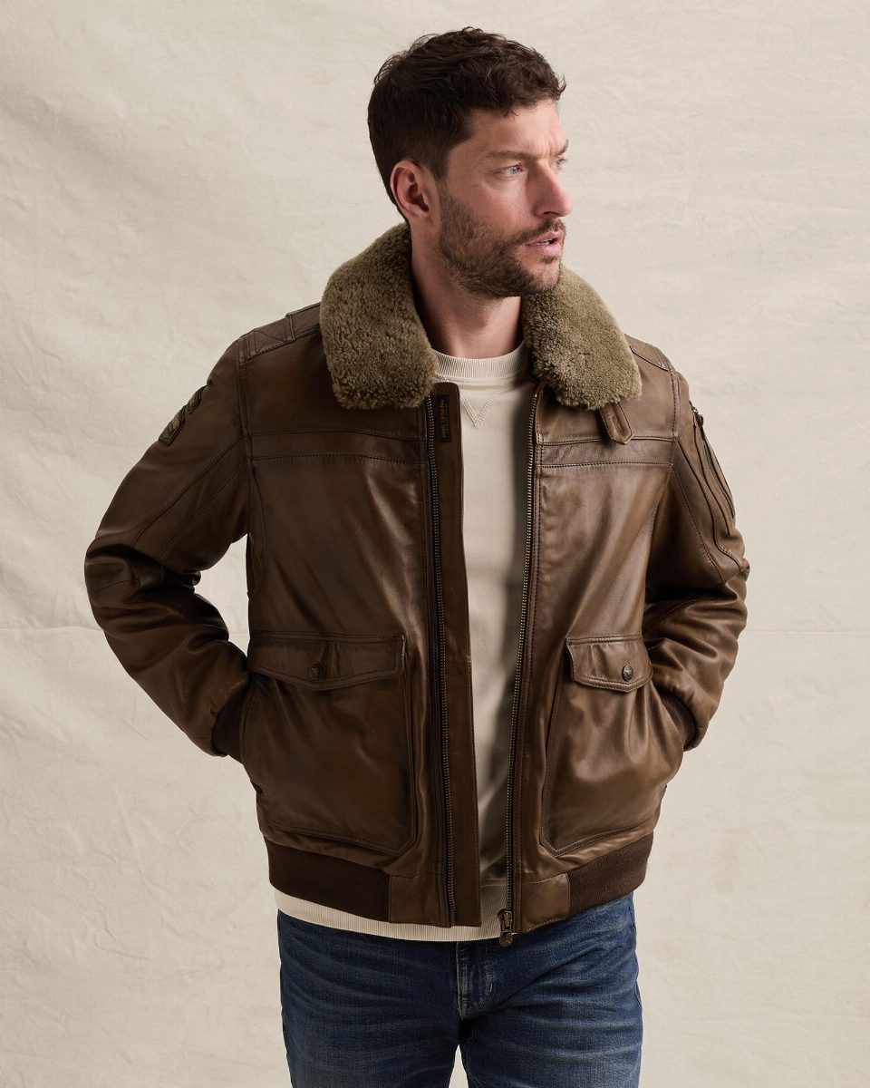 A-2 Snowprop leren jas – brown