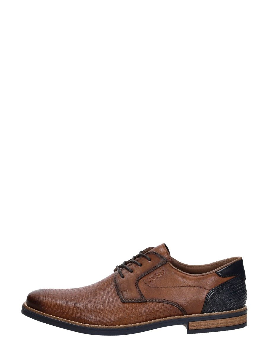 Rieker - Veterschoenen Laag – cognac