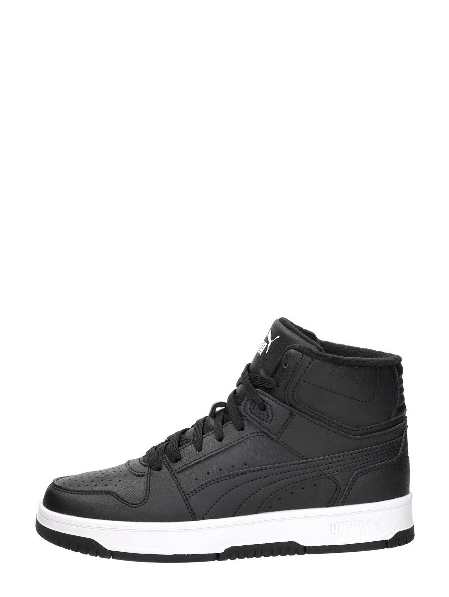 Puma - Rebound Slam Mid Wtr Jr – zwart