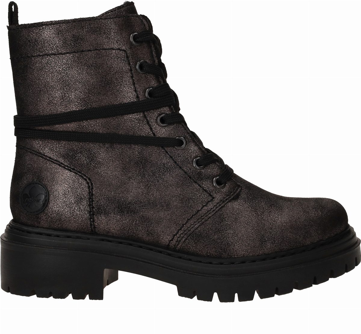 Rieker Veterboots  Zwart