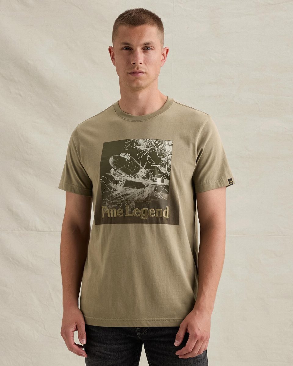 T-shirt van 100% katoenen jersey met artwork – overland trek
