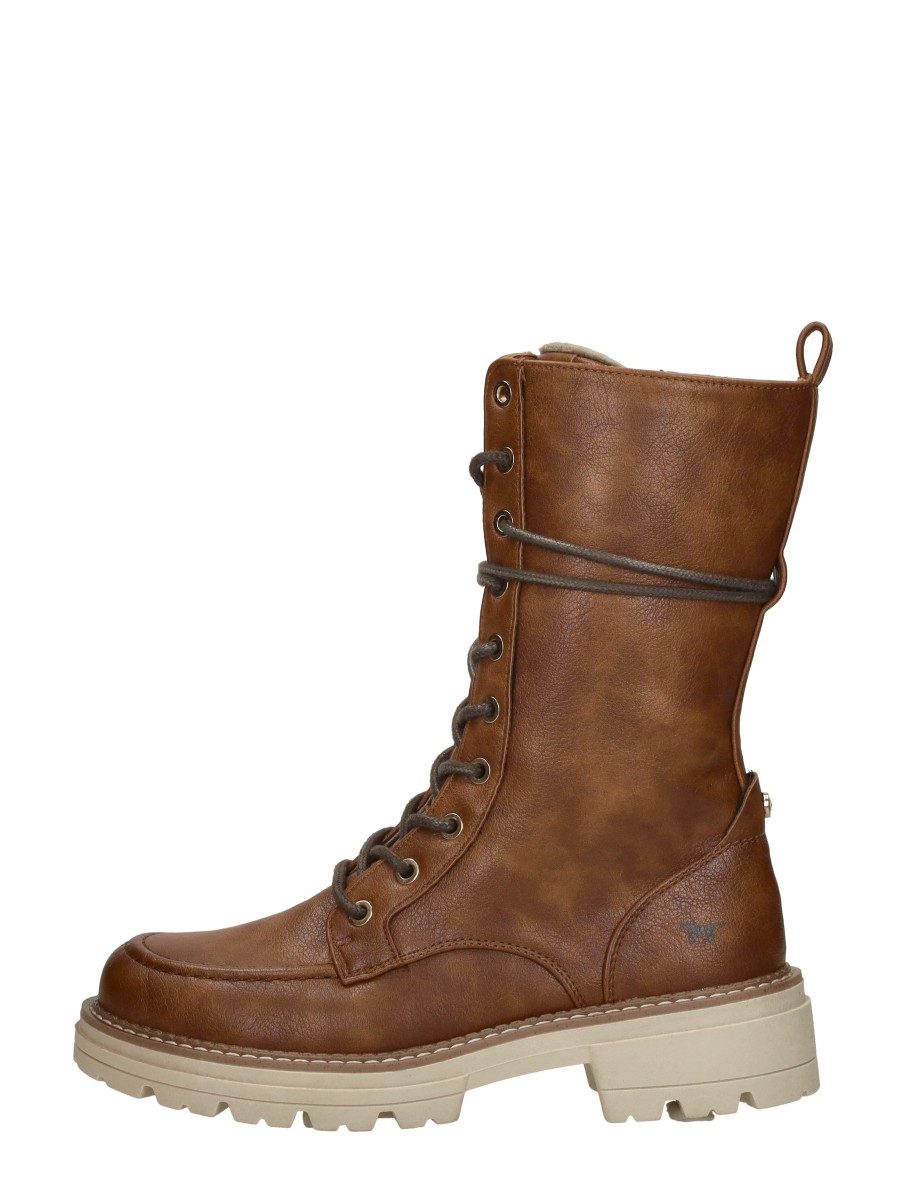 Mustang - Veterschoenen Hoog – cognac