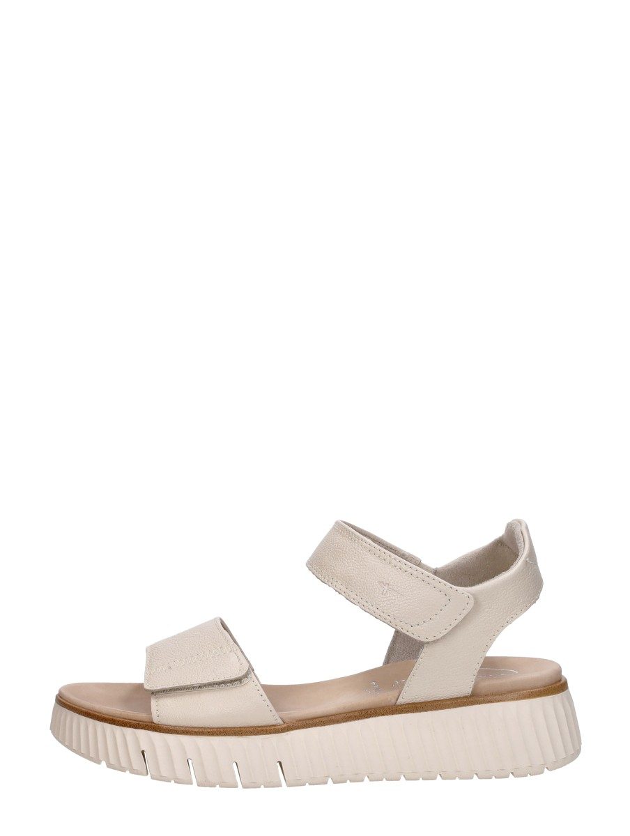 Tamaris Comfort - Sandalen Plat – gebroken wit