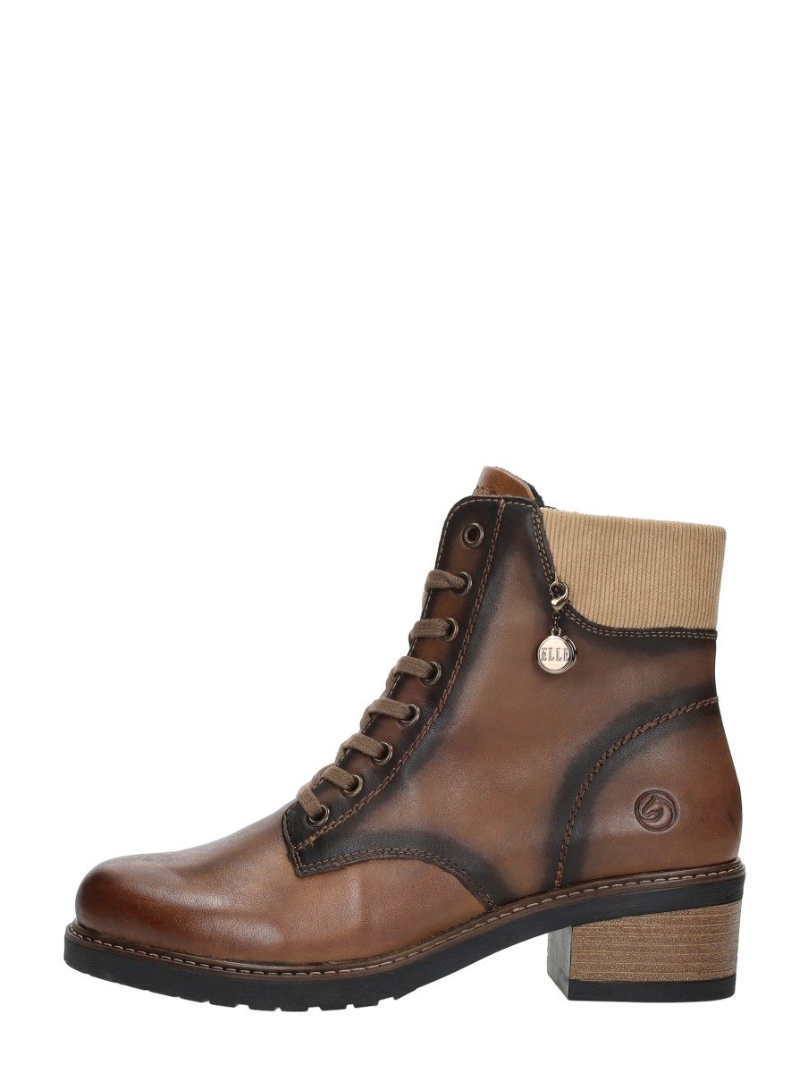 Remonte - Veterschoenen Hak – cognac