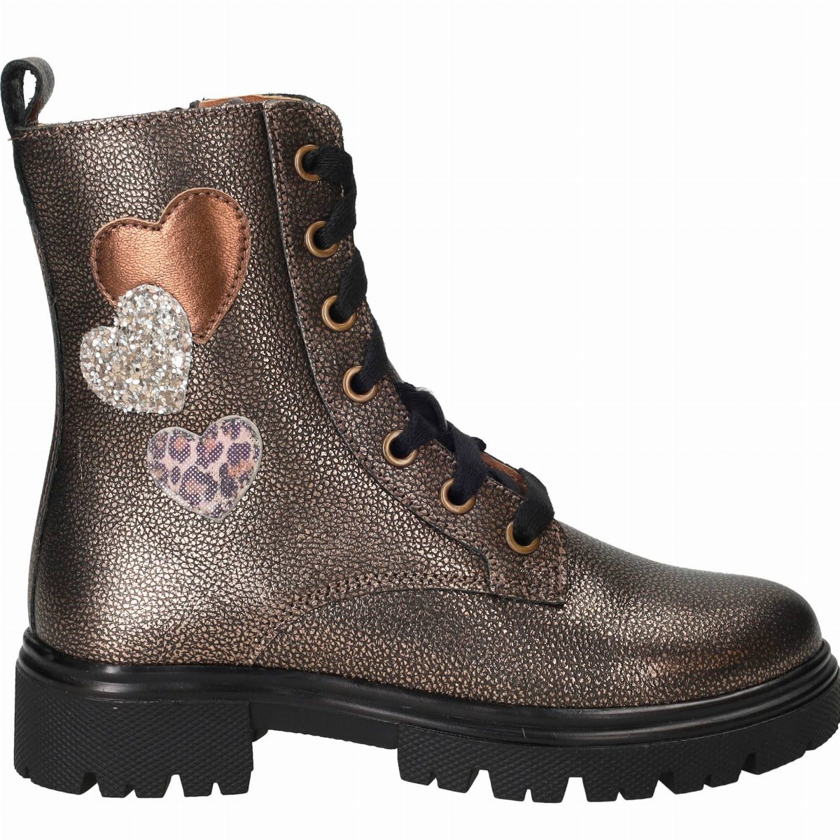 IK-KE Veterboots Meisjes Goud