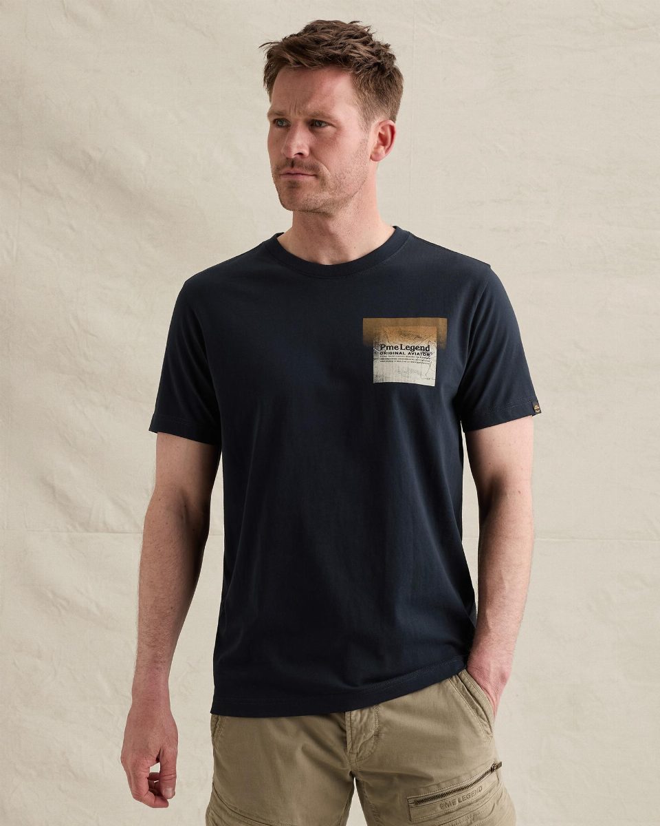 T-shirt van 100% katoen met print – salute