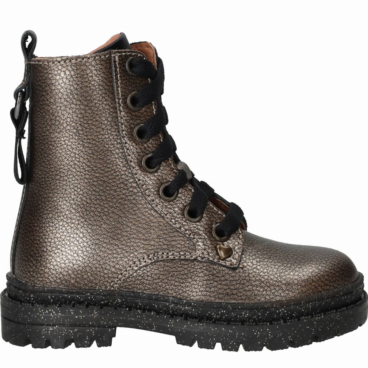 IK-KE Veterboots Meisjes Zilver