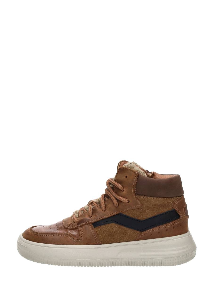 Keq - Veterschoenen Hoog – cognac