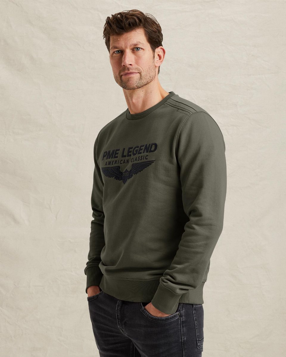 Sweatshirt met logo – beluga