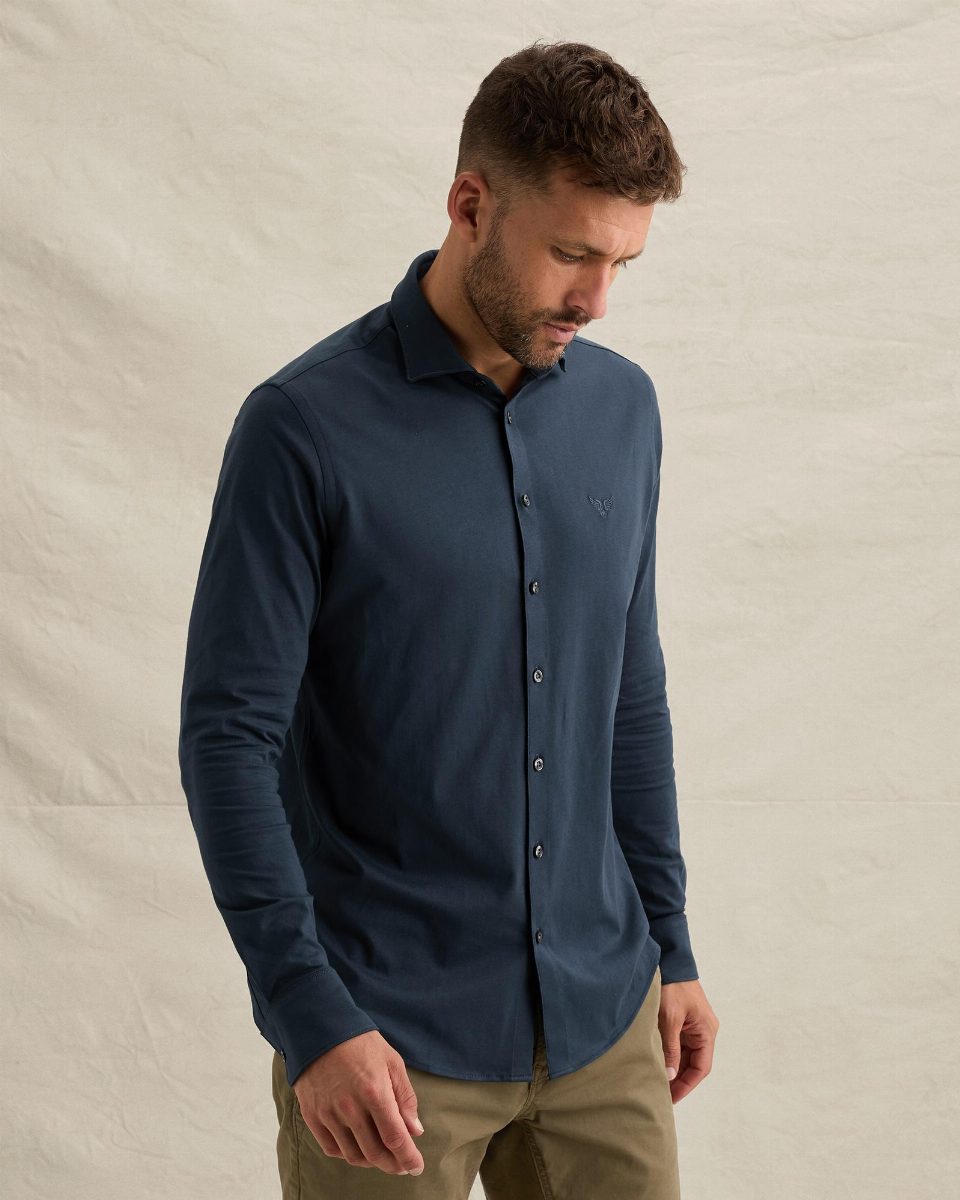 Overhemd van 100% katoen – navy blazer