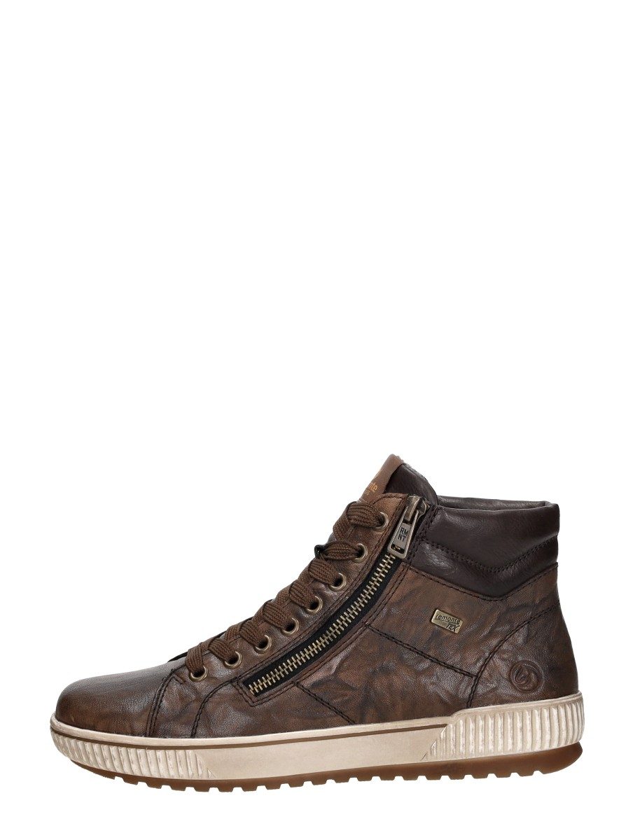 Remonte - Veterschoenen Hoog – donkerbruin