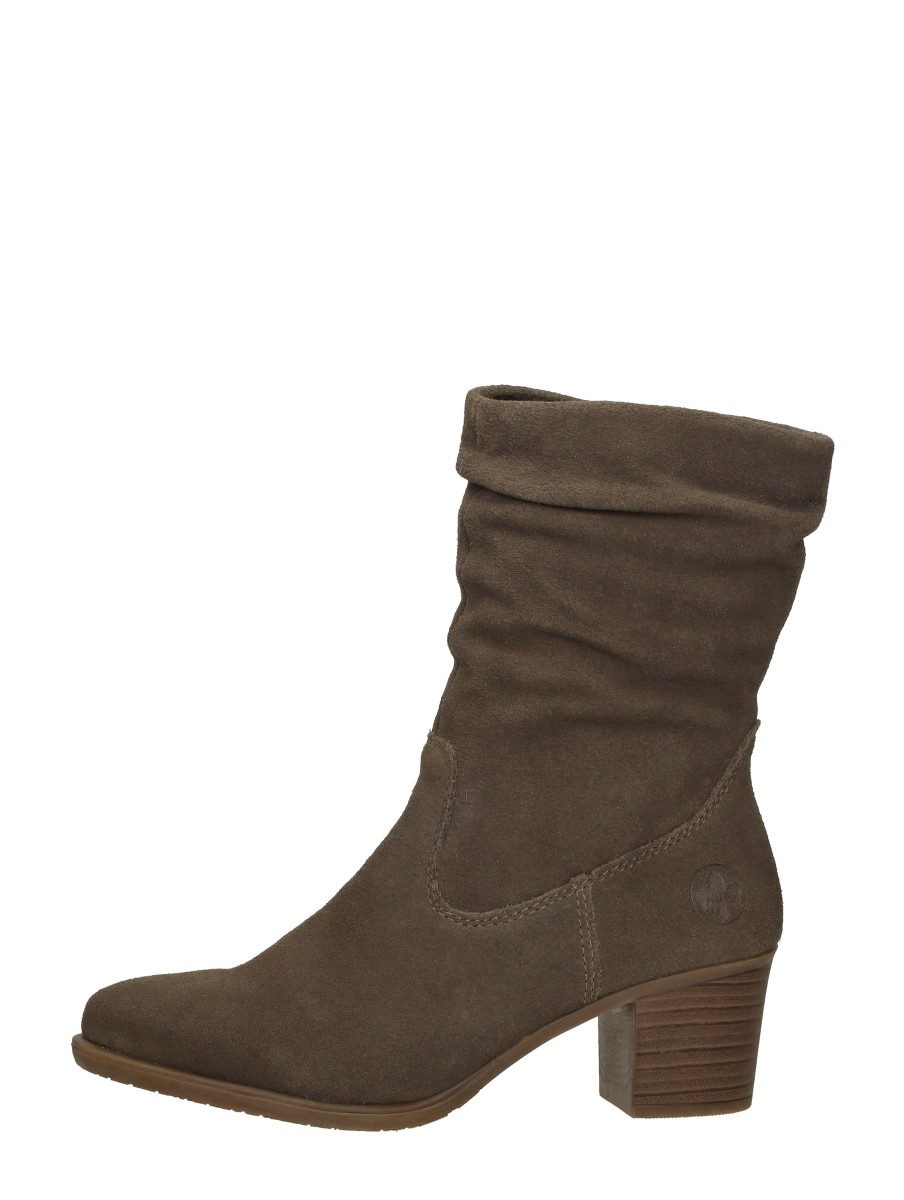 Rieker - Enkellaarsjes Hak – taupe