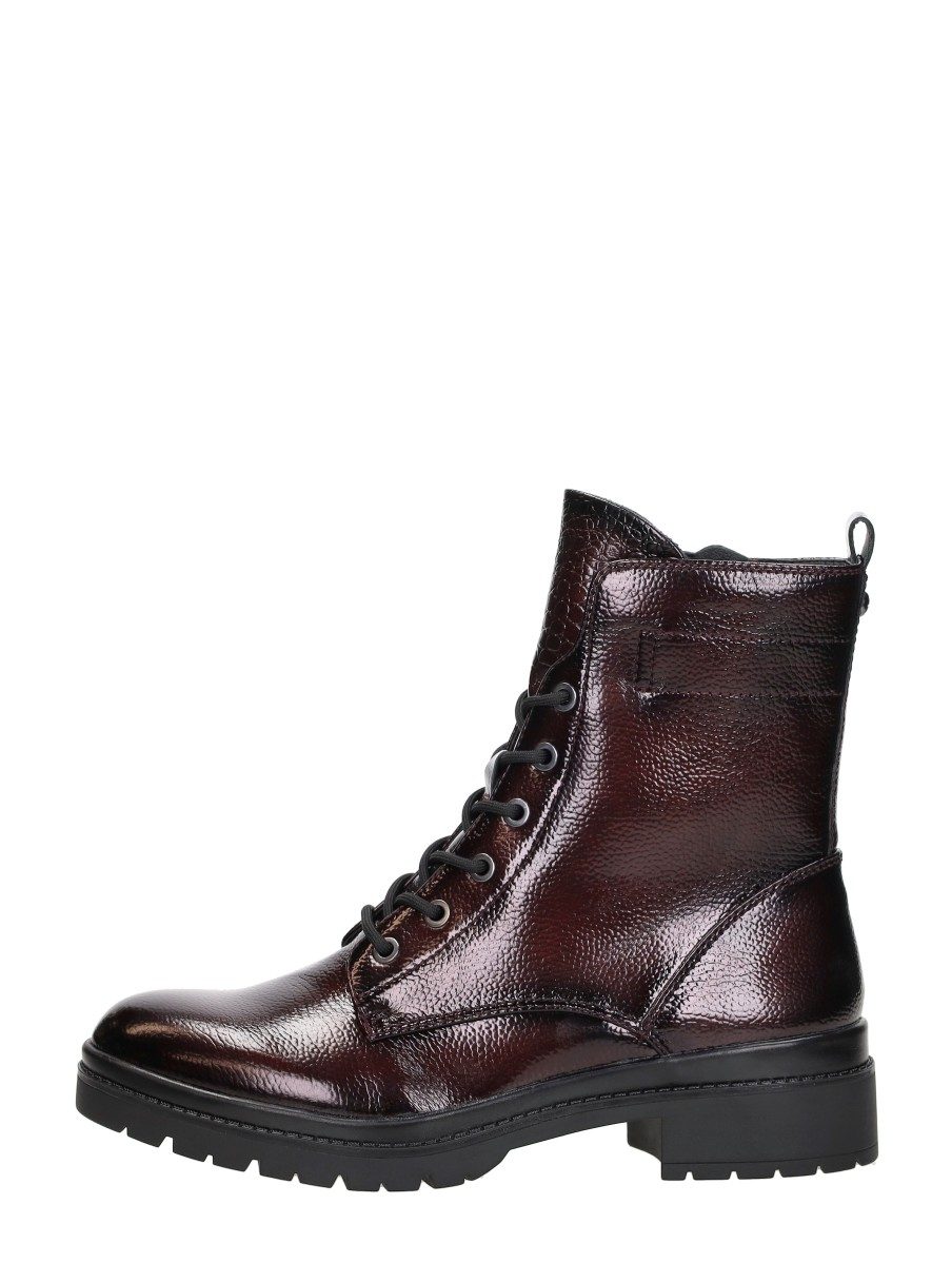 Tamaris - Veterschoenen Hoog – bordeaux