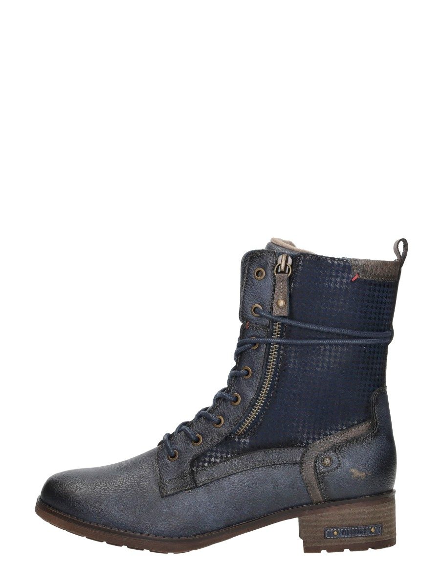 Mustang - Veterschoenen Hoog – blauw