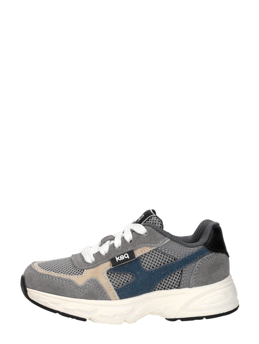 Keq - Veterschoenen Laag – donkergrijs