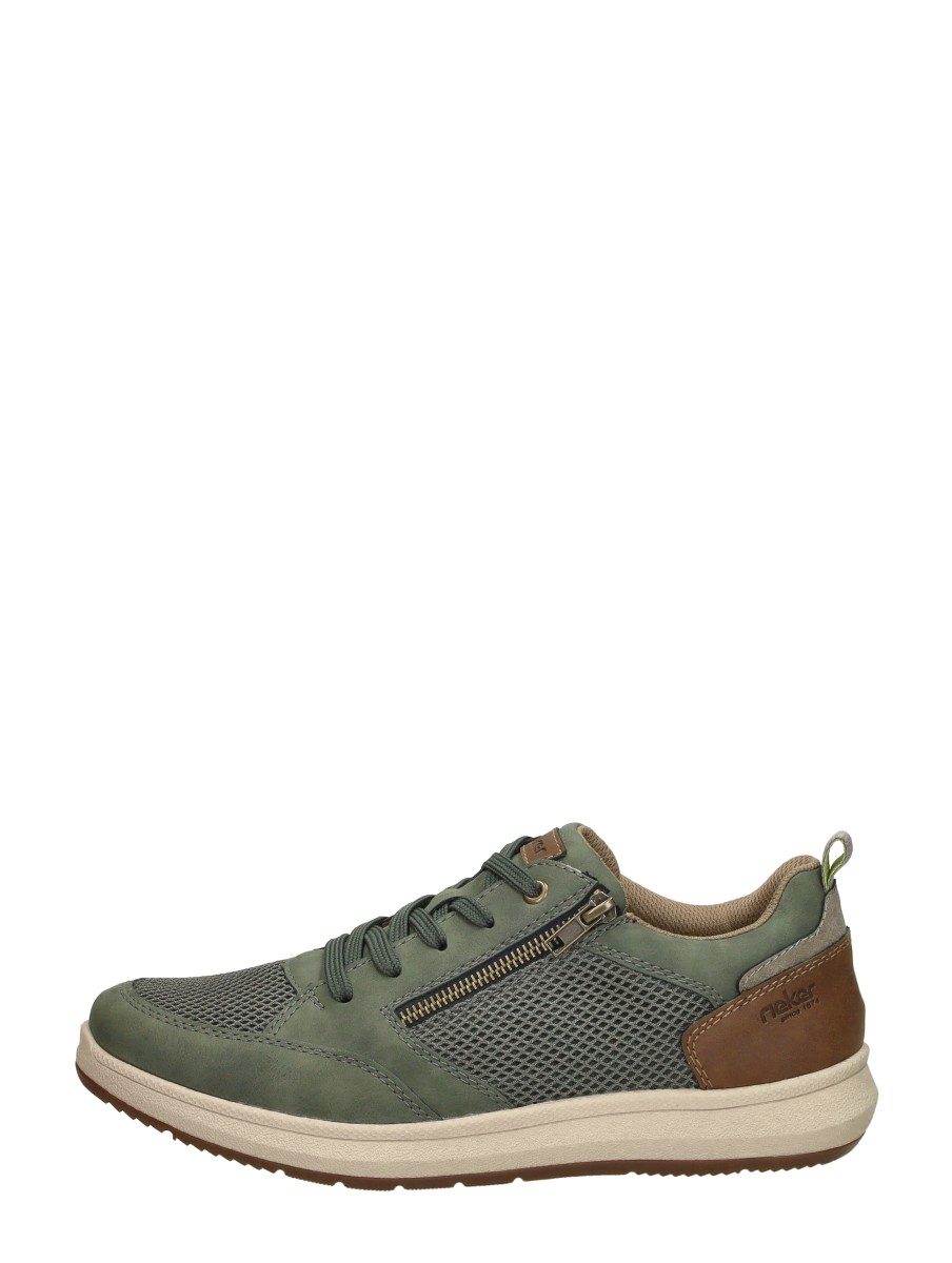 Rieker - Veterschoenen Laag – groen