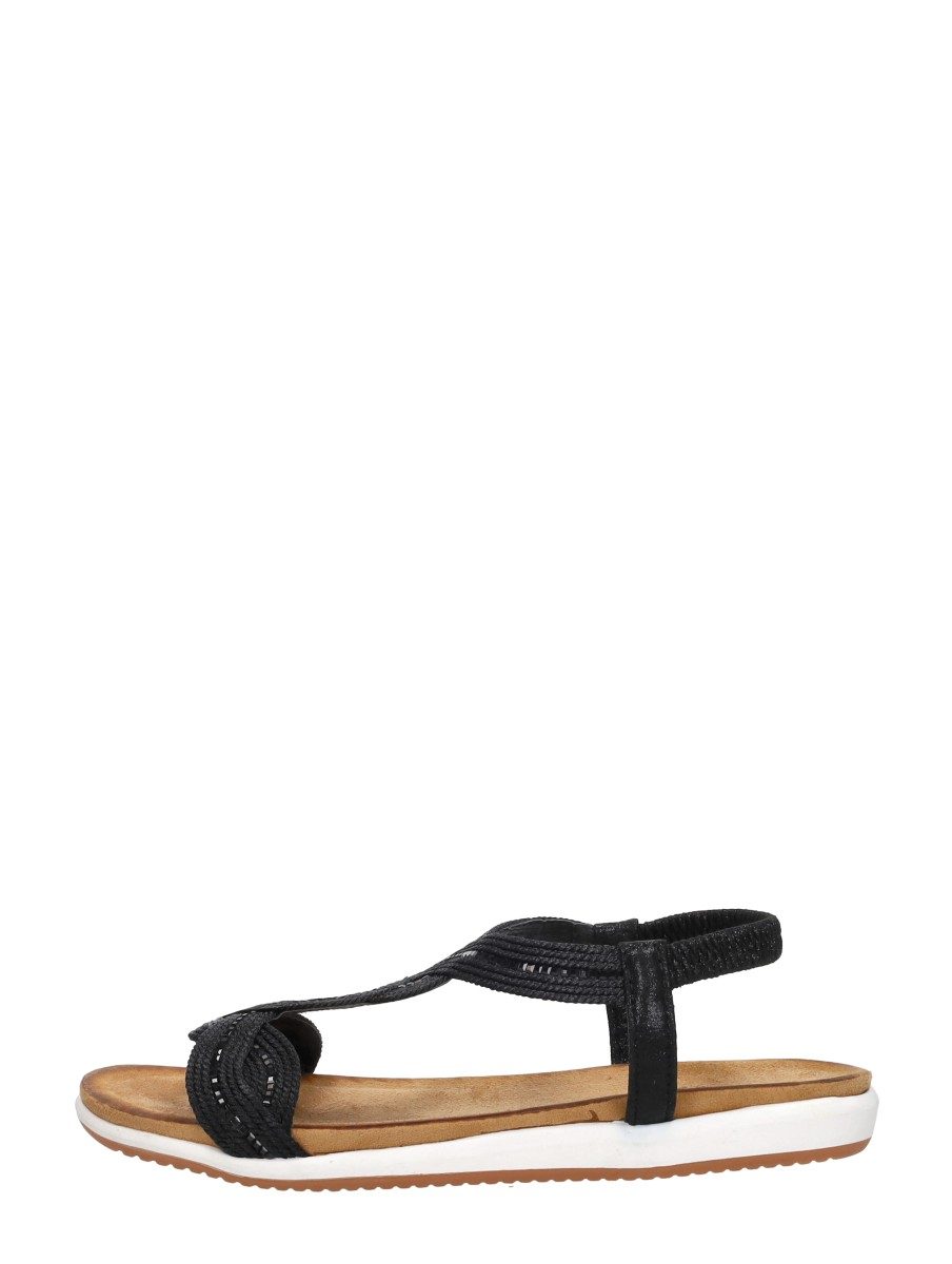 Sub55 - Sandalen Plat – zwart