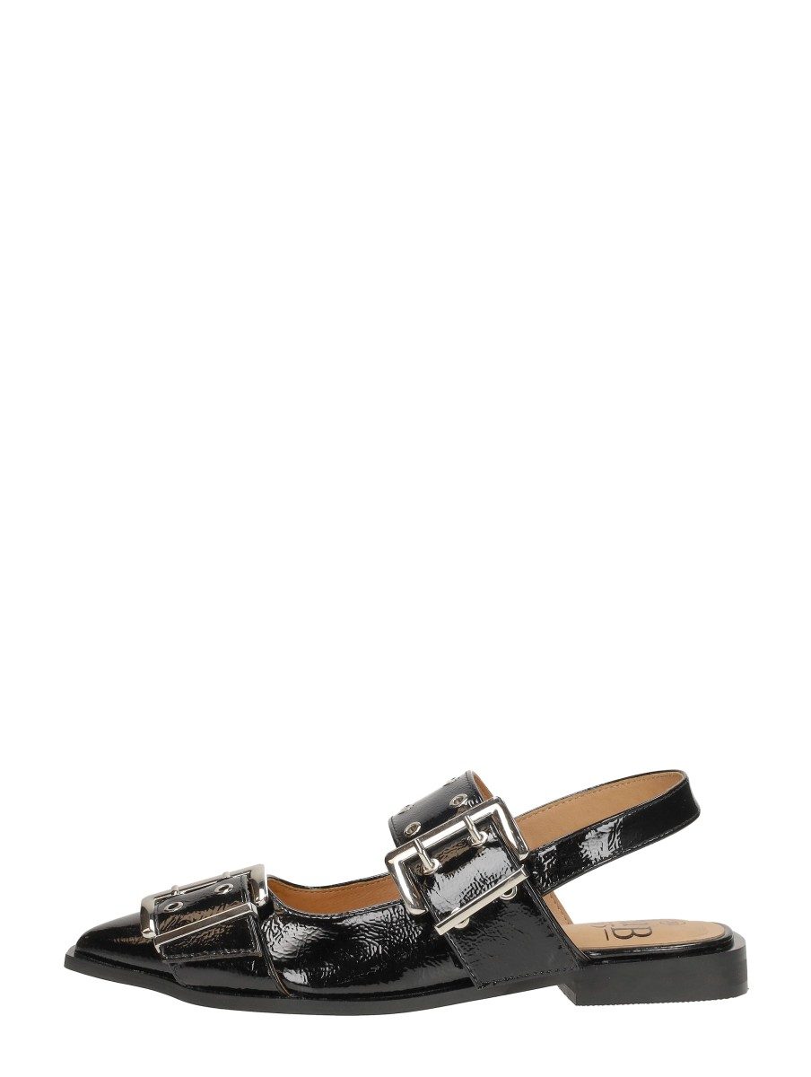 Sub55 - Slingbacks Zwartlak – zwart lak