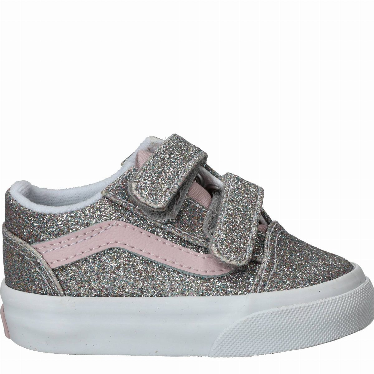 Vans Old Skool V Sneakers Meisjes Zilver