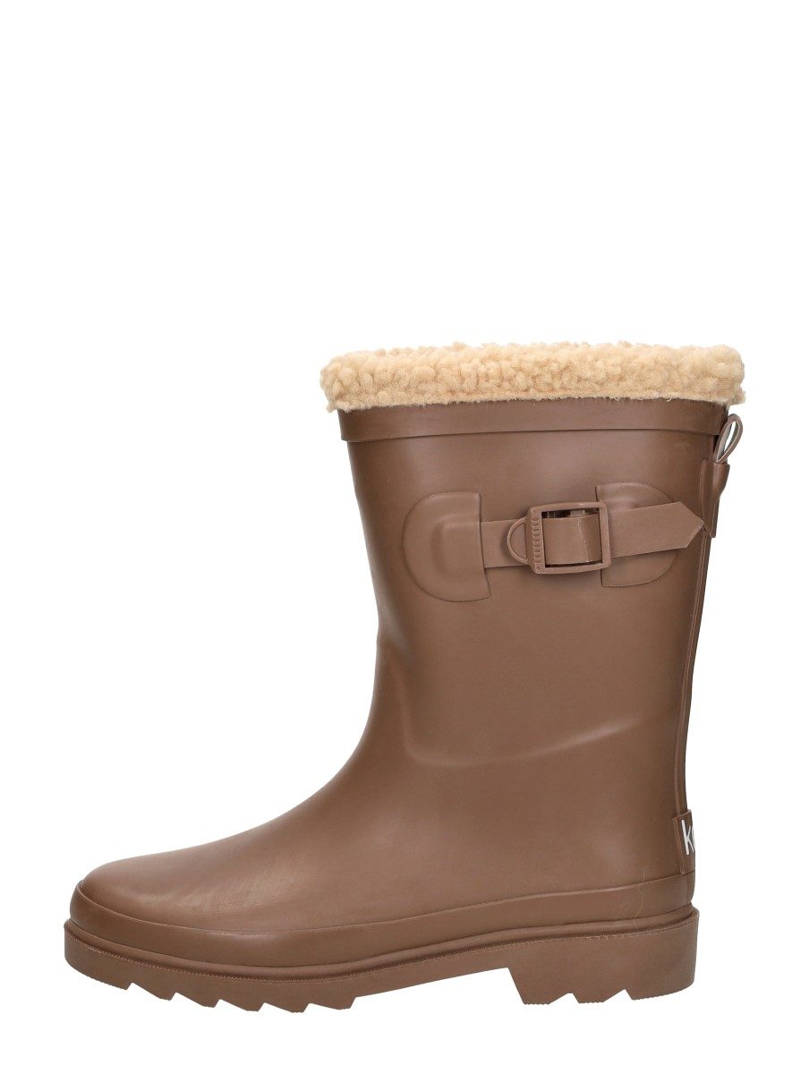 Keq - Rainboots Fur – donkerbruin