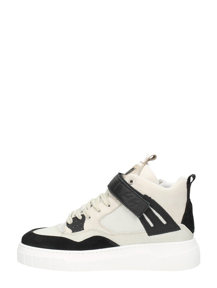 Red Rag - Women High Top Sneaker – zwart
