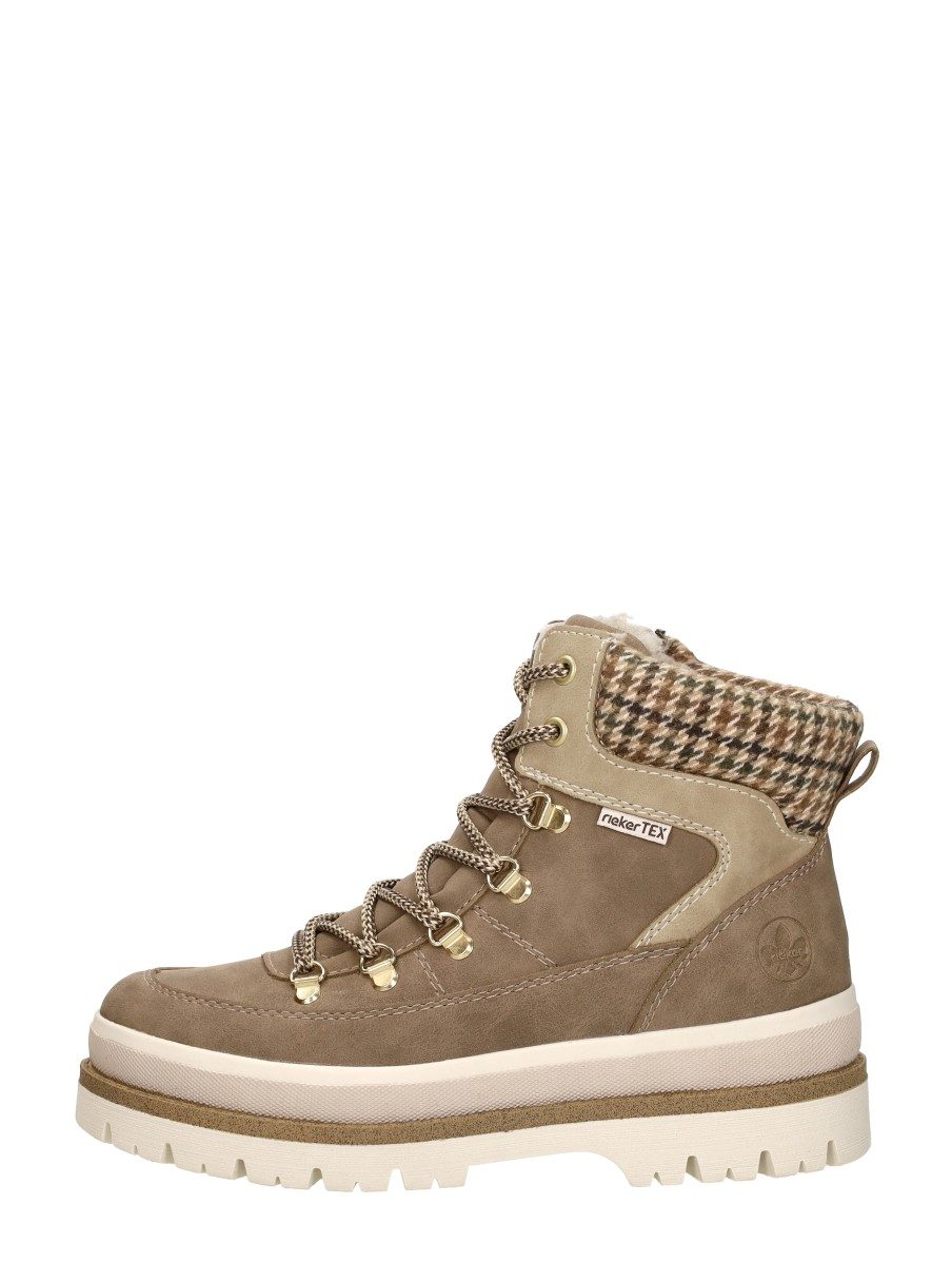 Rieker - Veterschoenen Hoog – taupe – foto 1 van 4