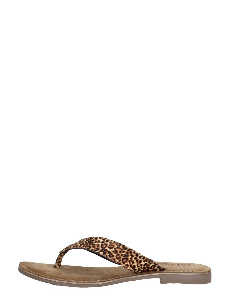 Lazamani - Dames Slippers – cognac