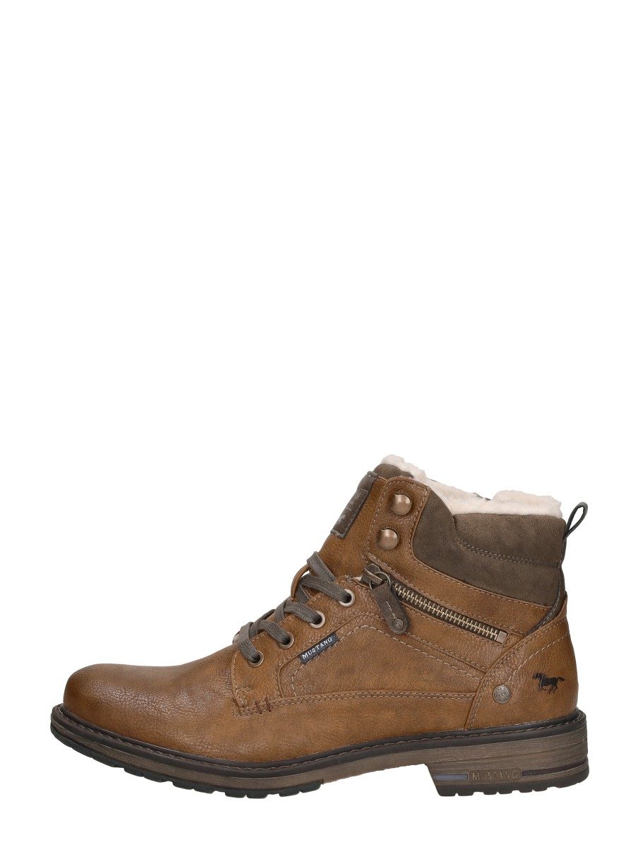 Mustang - Heren Veterschoenen – cognac