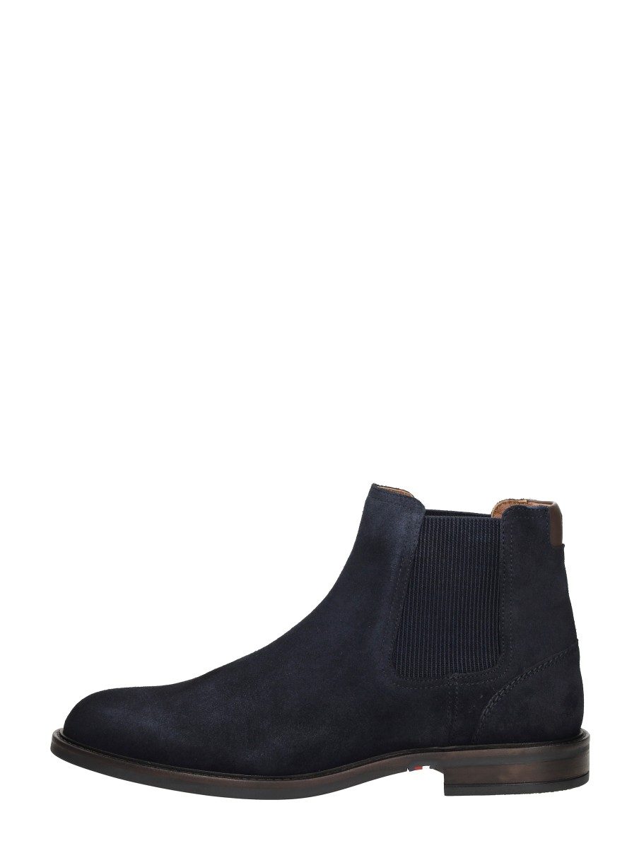 Tommy Hilfiger - Corporate Dressy Suede Chelsea – blauw