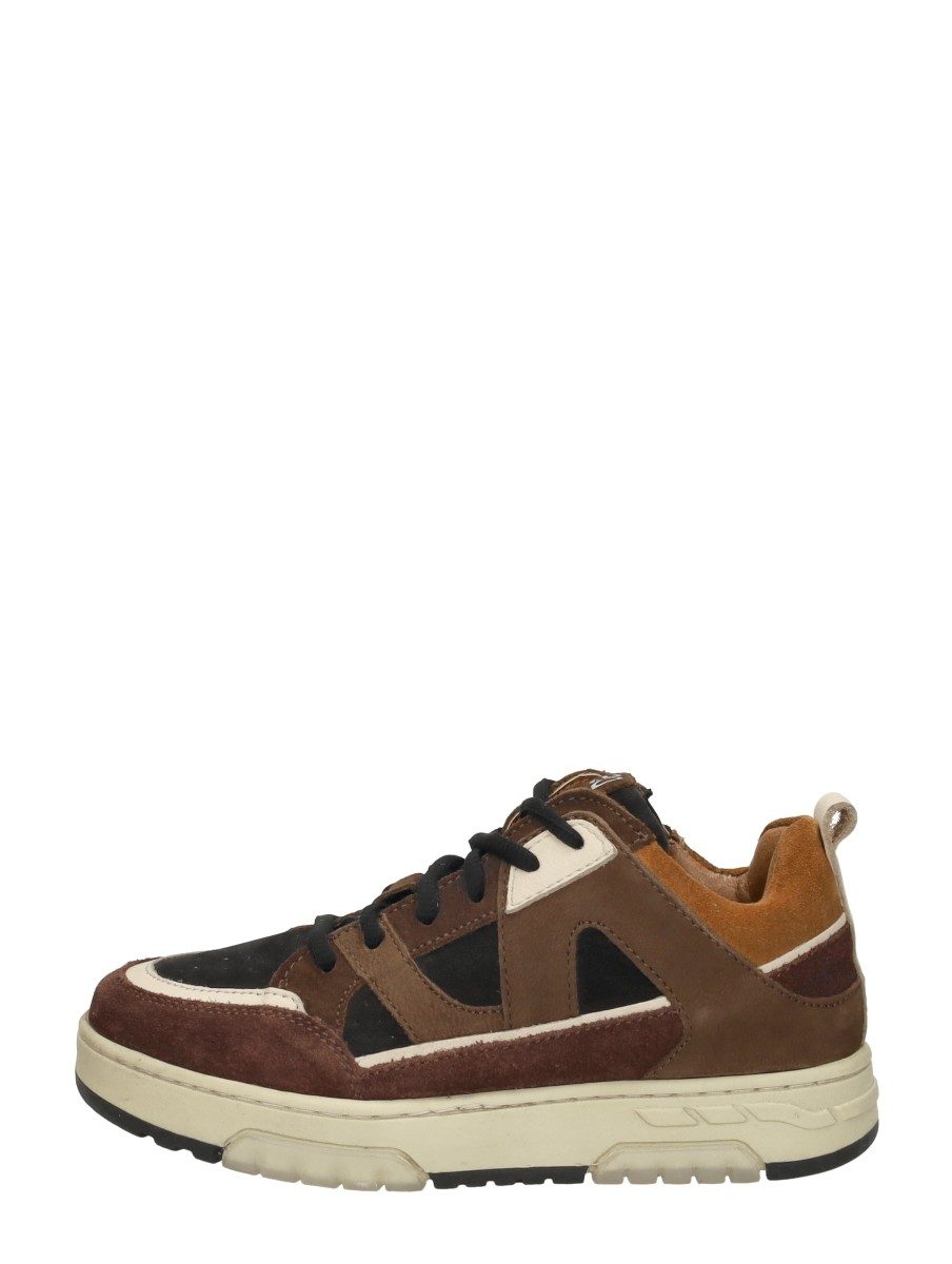 Keq - Veterschoenen Laag – donkerbruin